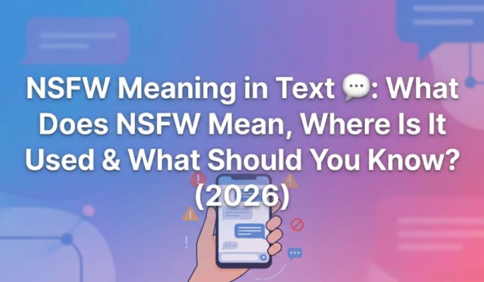 NSFW Meaning in Text