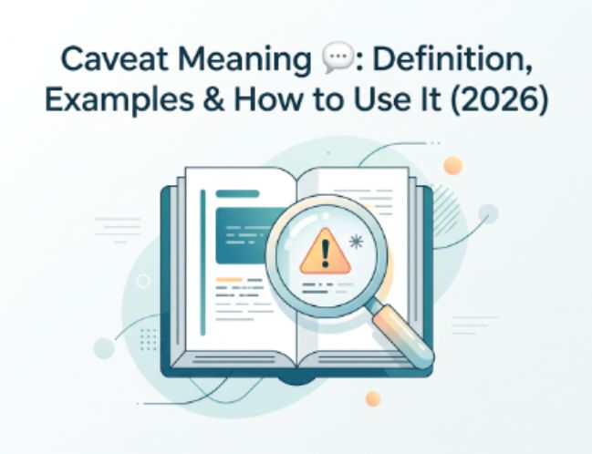 Caveat Meaning 💬 Definition, Examples & How to Use It (2026)