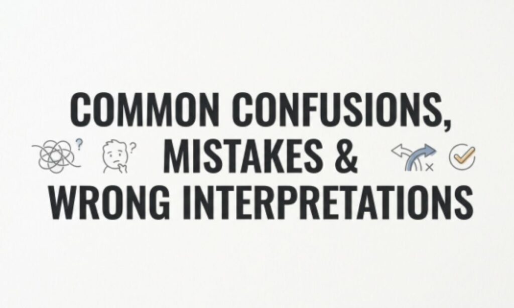 Common Confusions, Mistakes & Wrong Interpretations