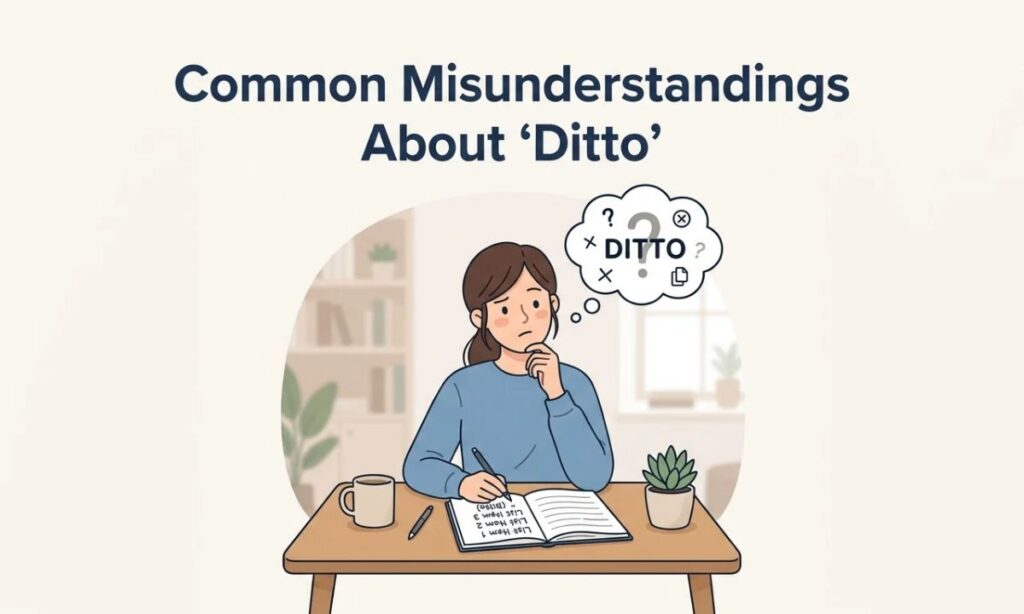 Common Misunderstandings About _Ditto_