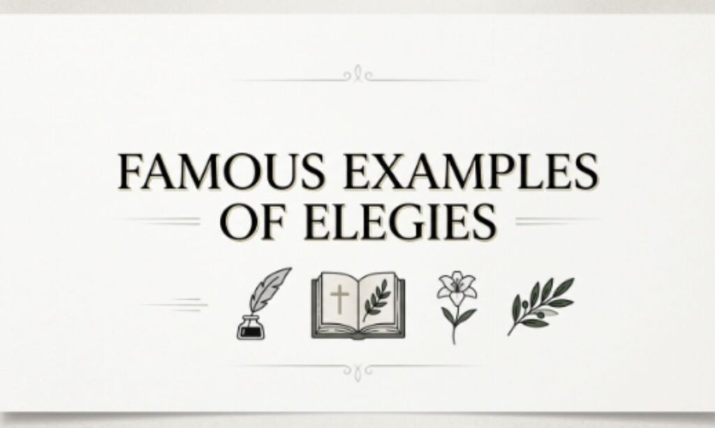 Famous Examples of Elegies