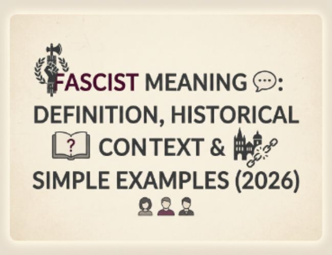 Fascist Meaning