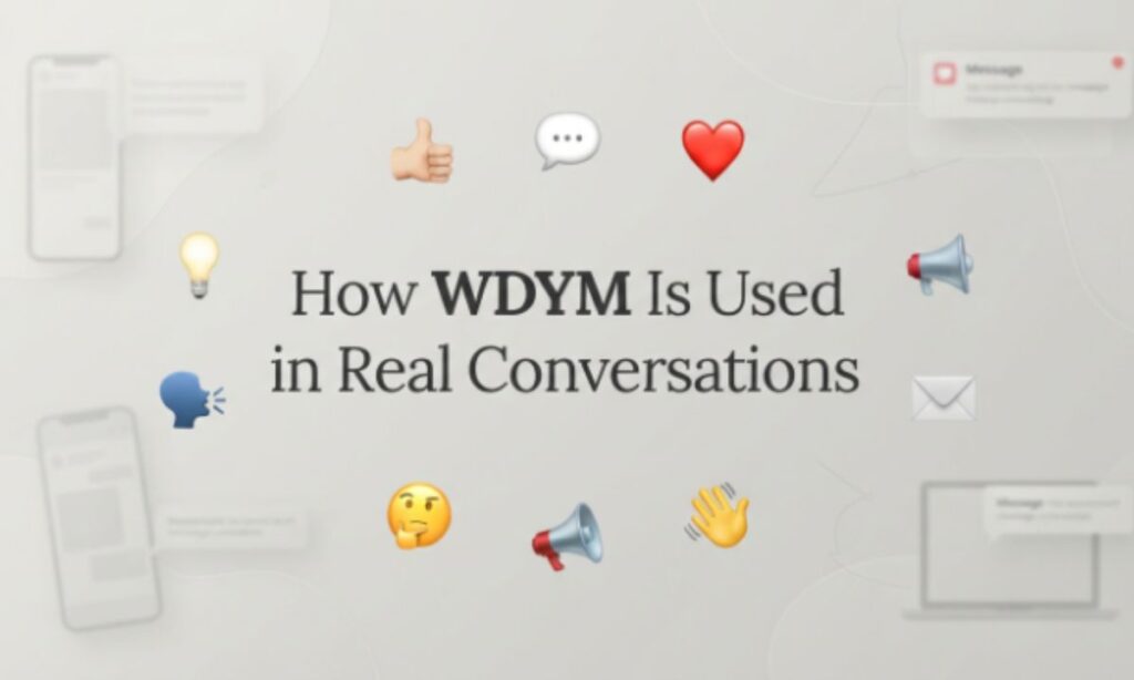 How WDYM Is Used in Real Conversations
