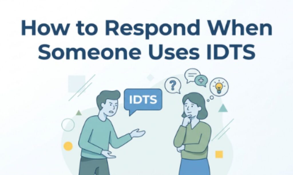 How to Respond When Someone Uses IDTS