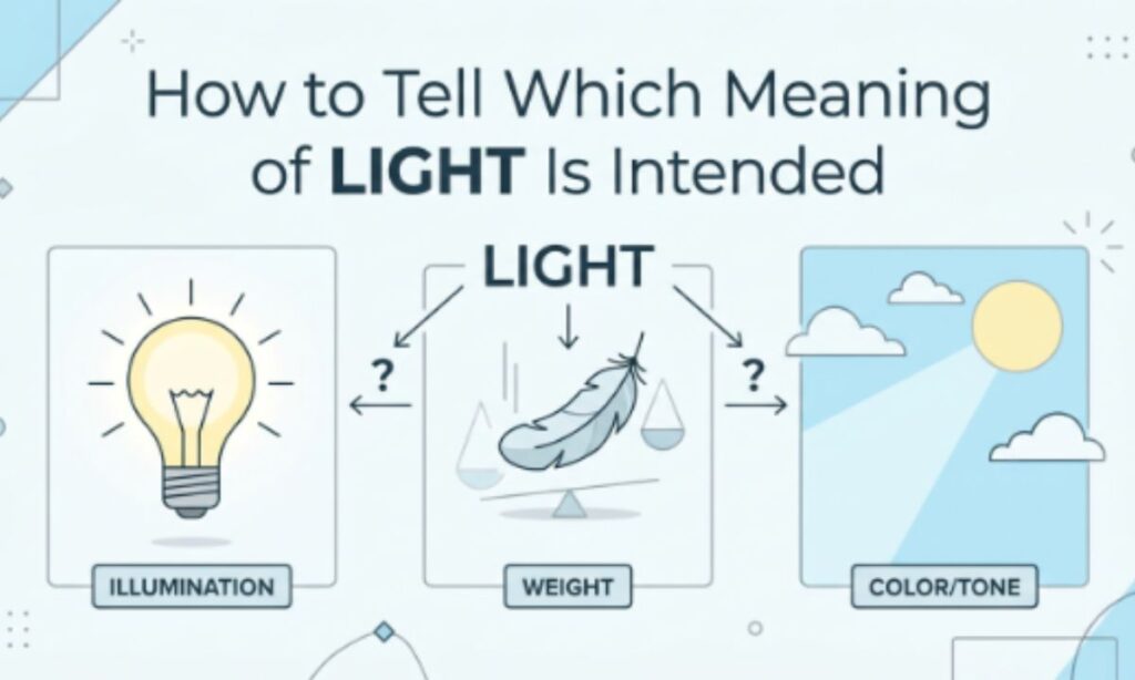 How to Tell Which Meaning of LGHT Is Intended
