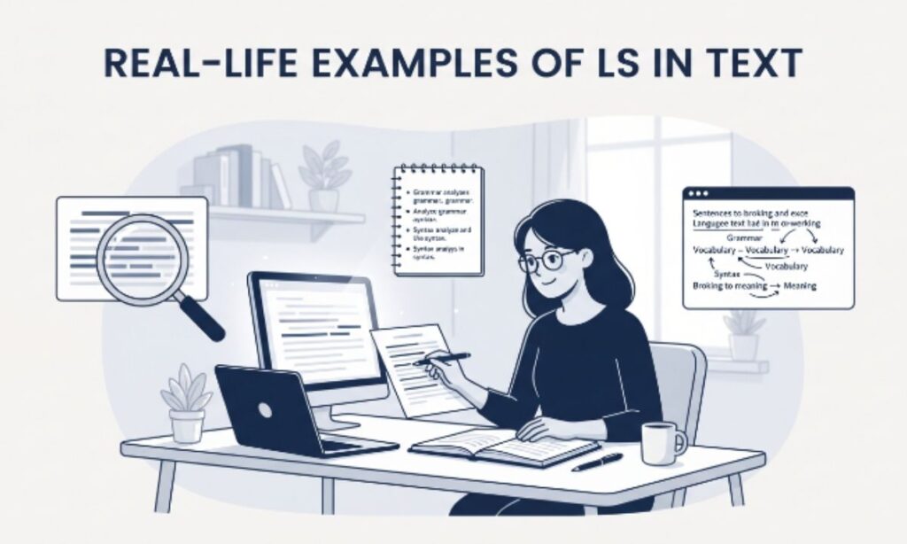 Real-Life Examples of LS in Text