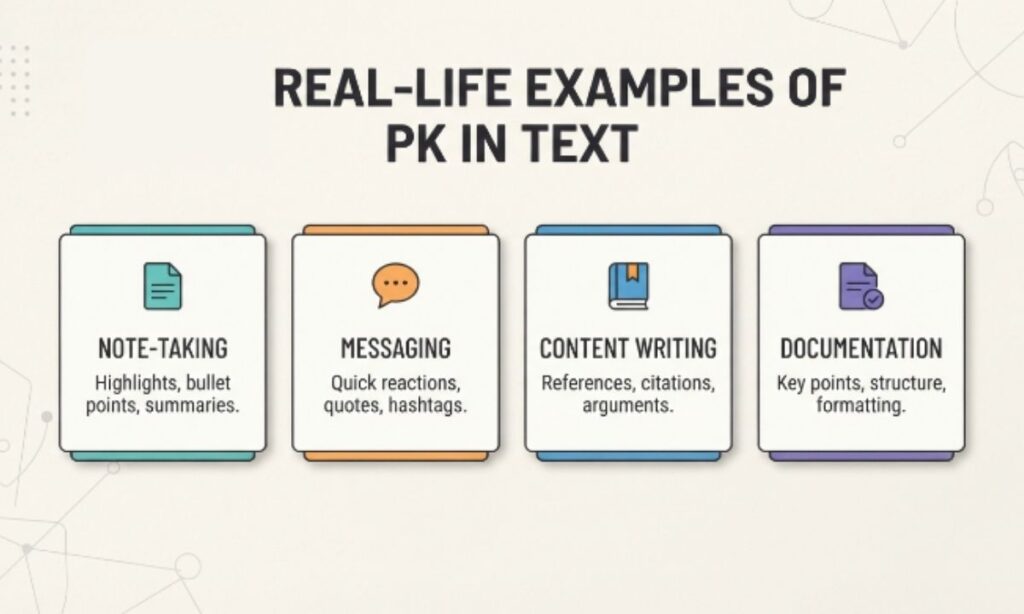 Real-Life Examples of PK in Text