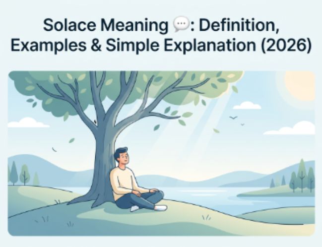 Solace Meaning 💬 Definition, Examples & Simple Explanation (2026)
