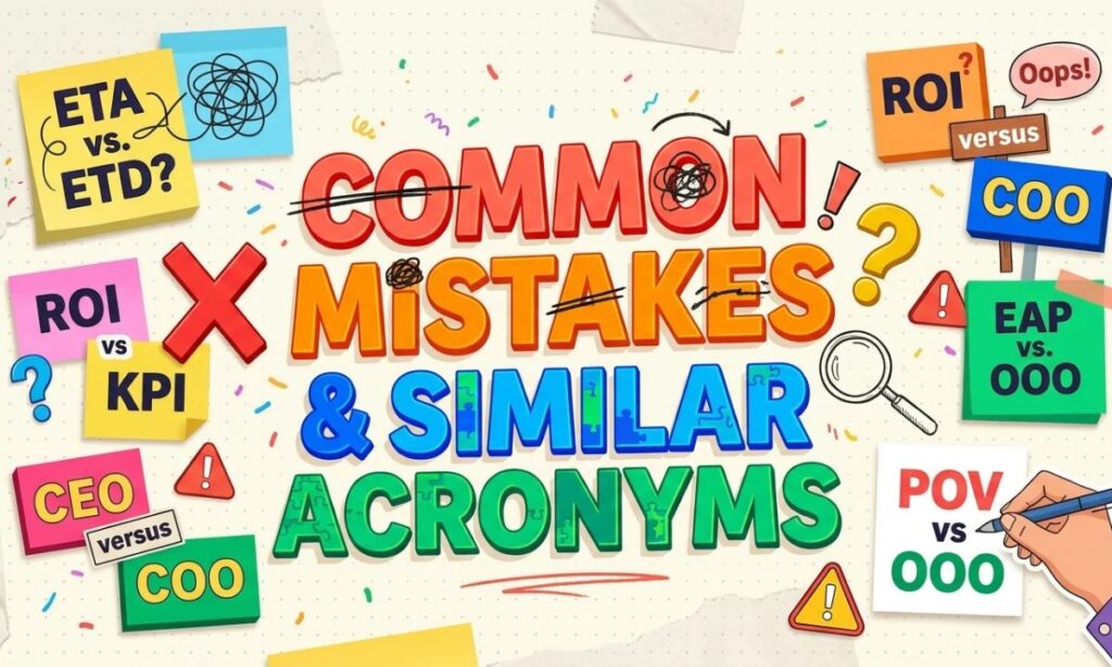 Common Mistakes and Similar Acronyms