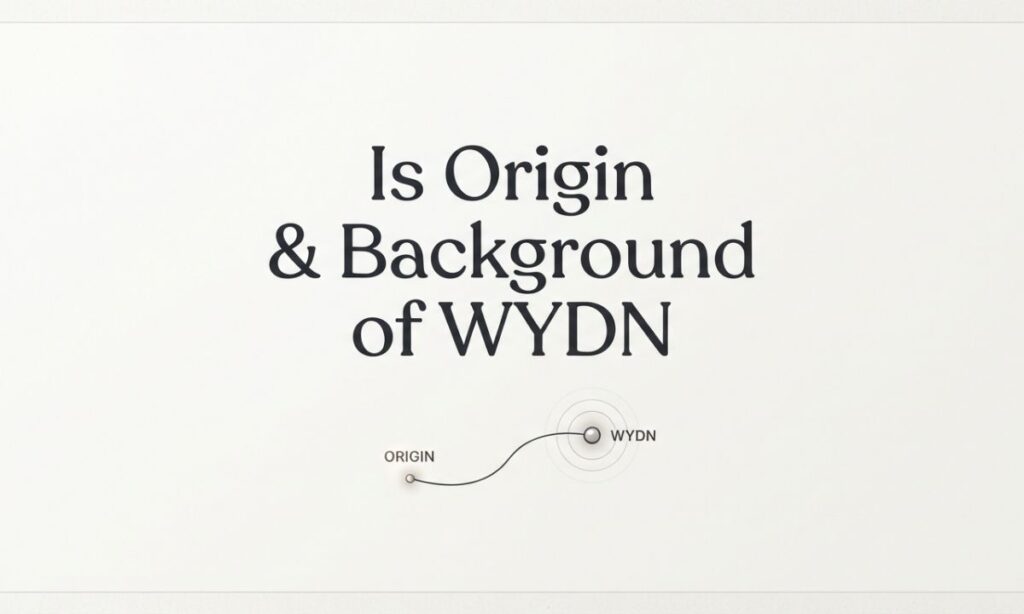 Origin & Background of WYDN