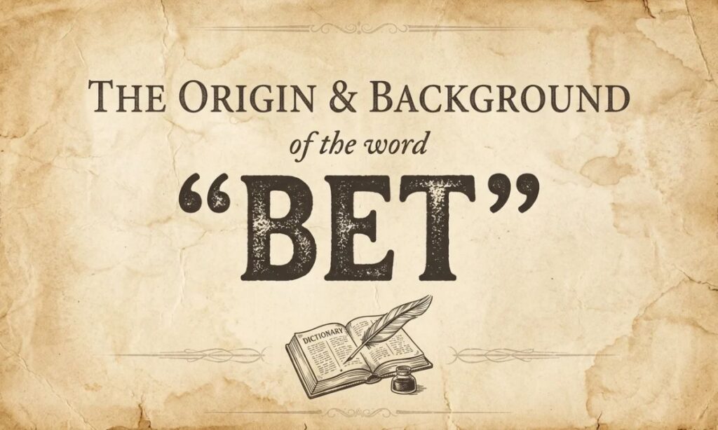 Origin & Background of the Word _Bet_