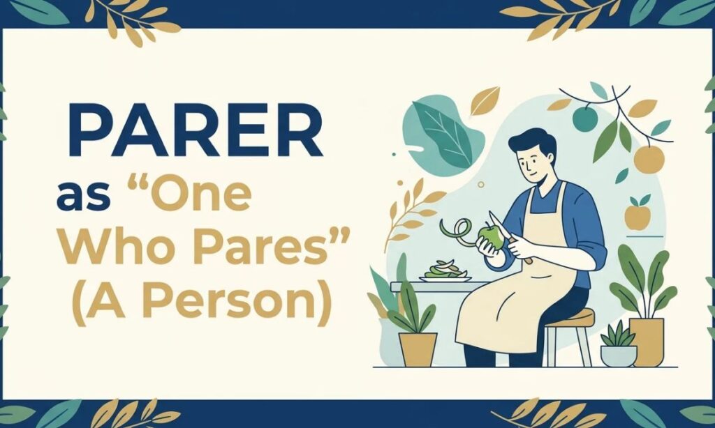 Parer as _One Who Pares_ (A Person)