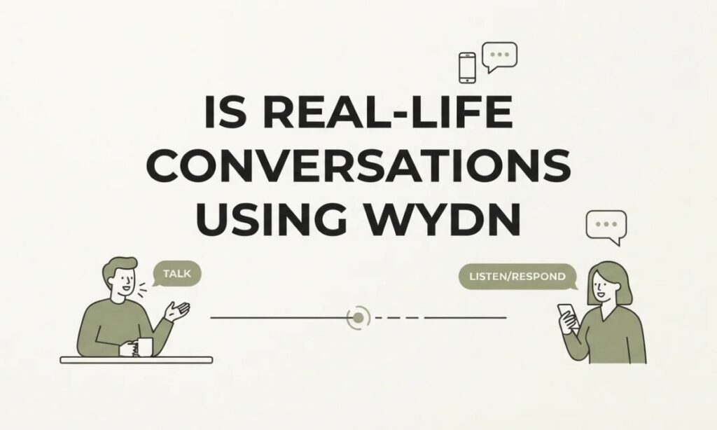 Real-Life Conversations Using WYDN