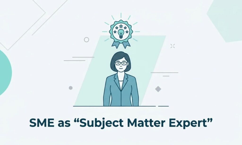 SME as _Subject Matter Expert_