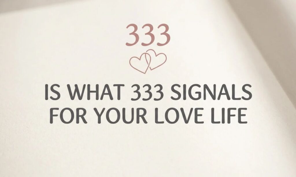 What 333 Signals for Your Love Life